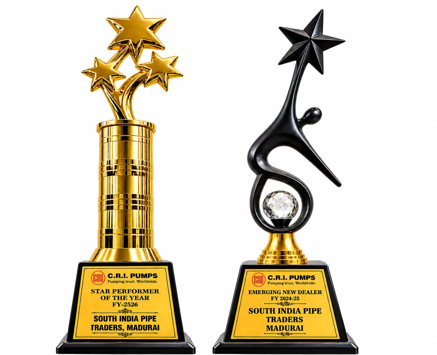 CRI Star Performer and Emerging New Dealer awards - South India Pipe Traders Madurai