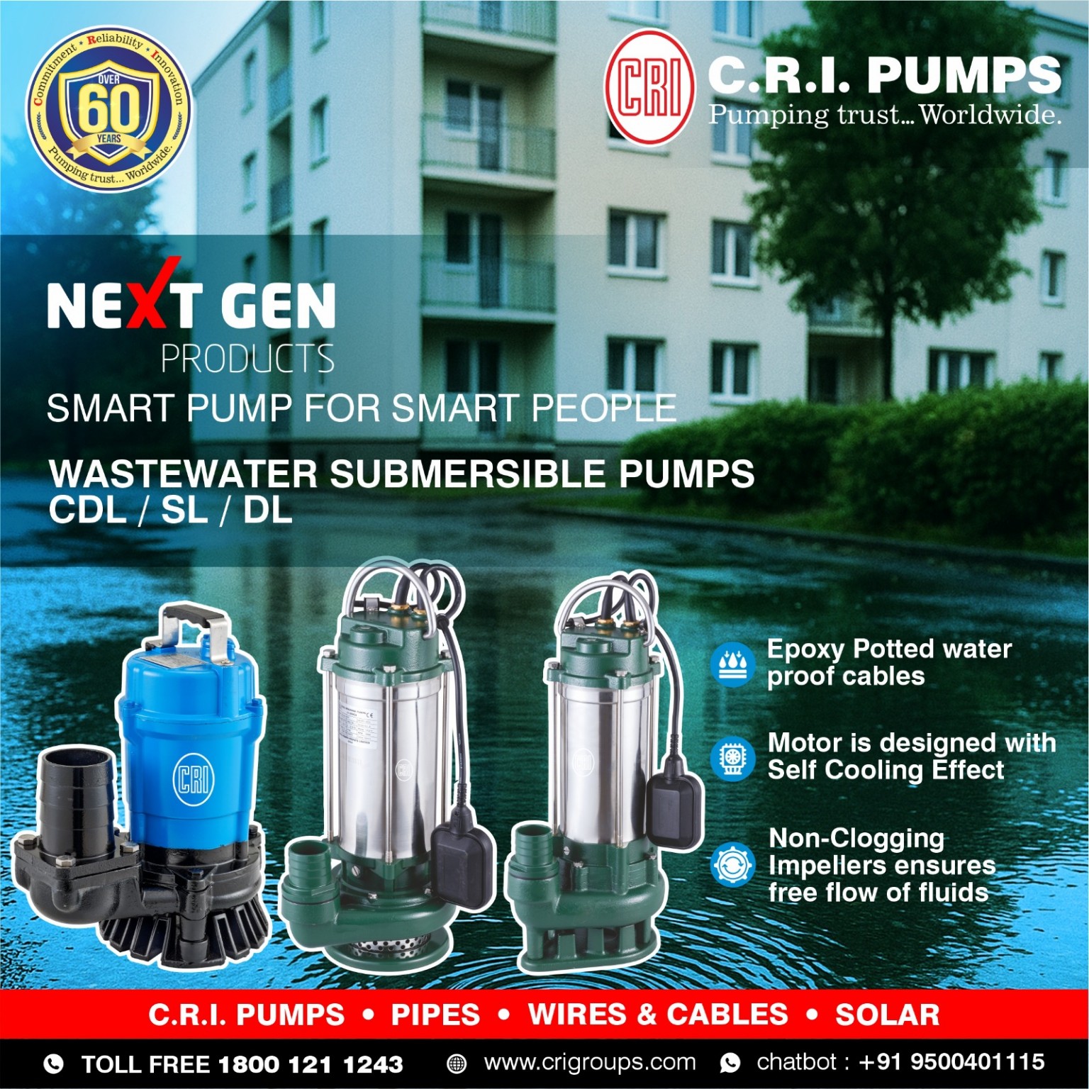 C.R.I. pump stock at South India Pipe Traders